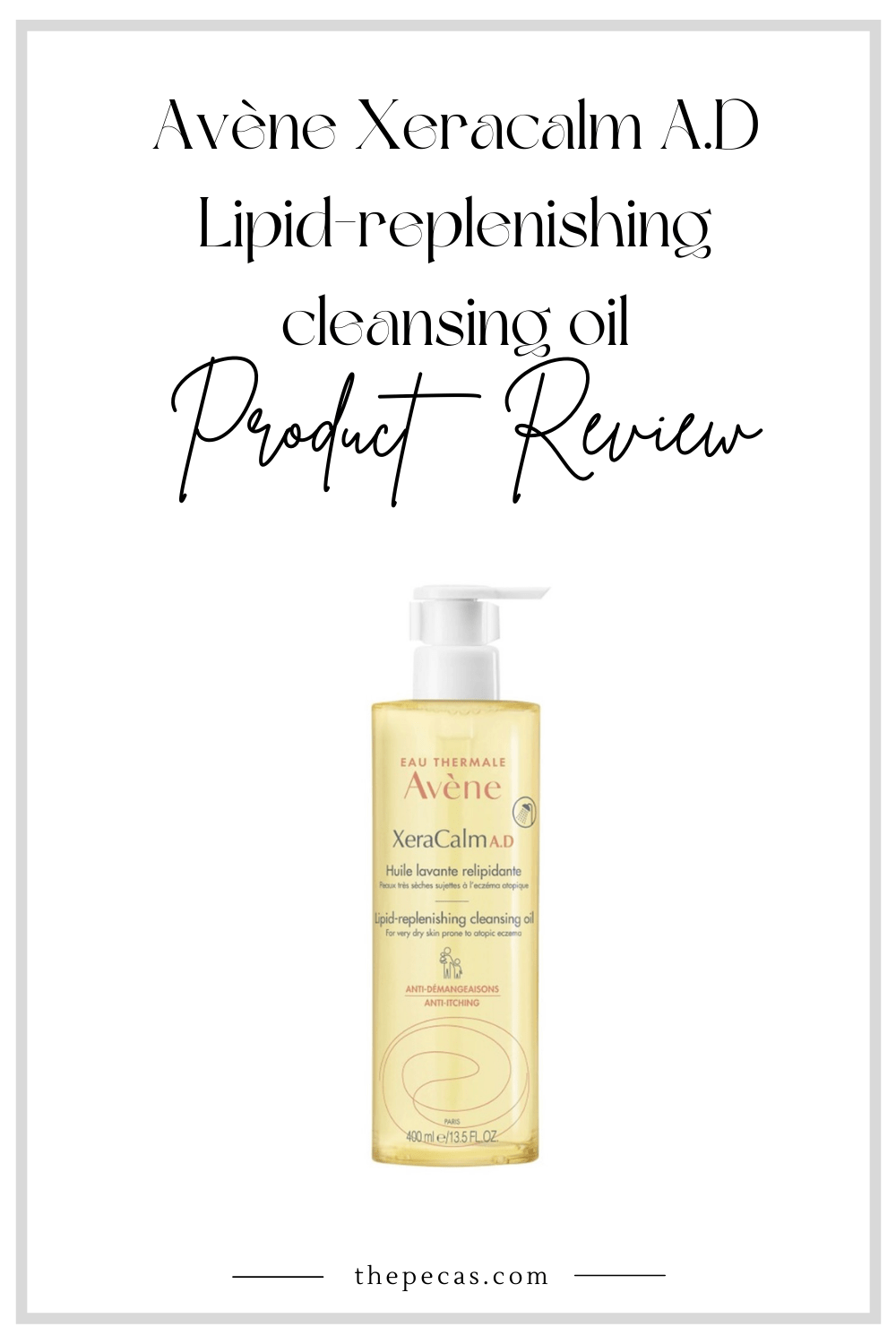 Avene Xeracalm A.D Lipid-replenishing cleansing oil&nbsp;review